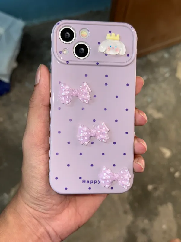 Lavender_Bow_Embellished_Cartoon_Phone_Case
