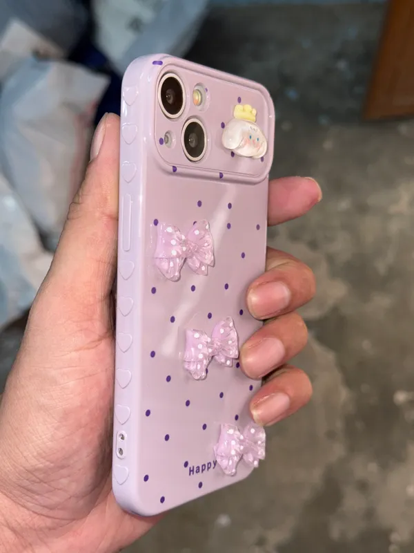 Lavender_Bow_Embellished_Cartoon_Phone_Case