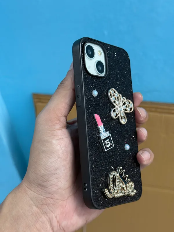 Black_Glitter_Embellished_Phone_Case_for_Women