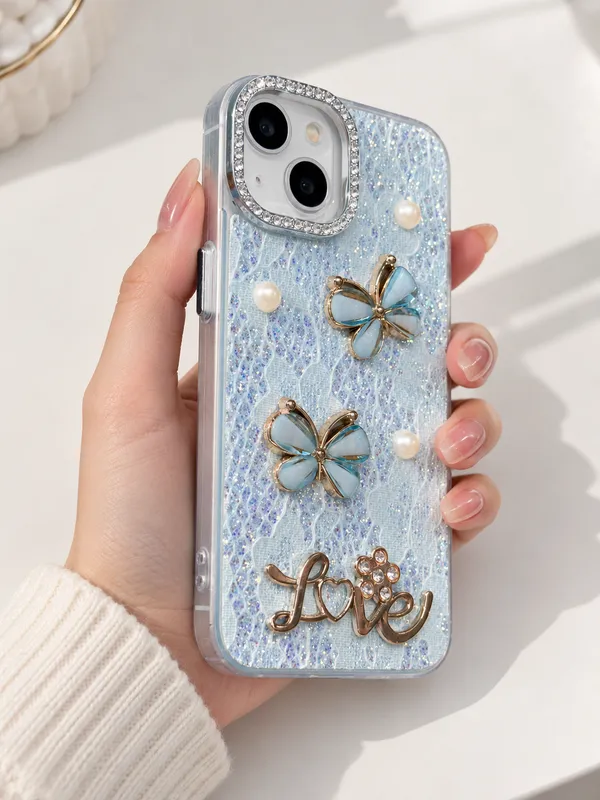 Blue_Glitter_Butterfly_Embellished_Iphone_Case