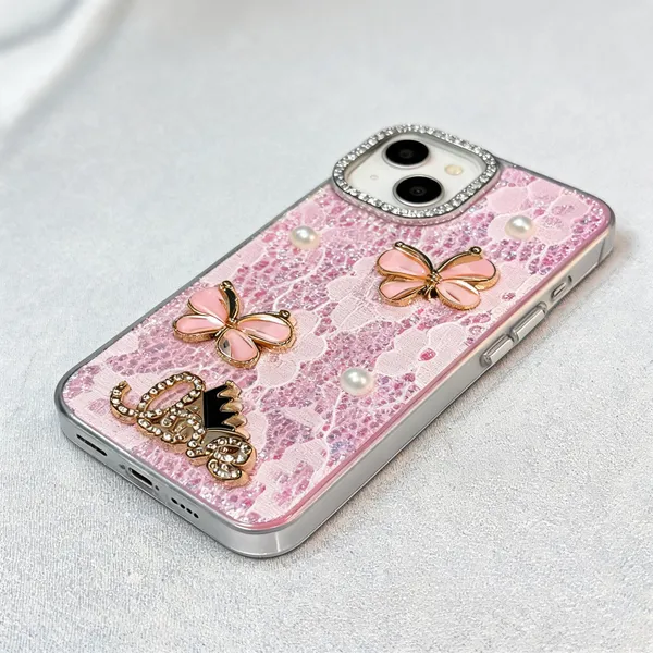 Pink_Glitter_Butterfly_Embellished_Iphone_Case