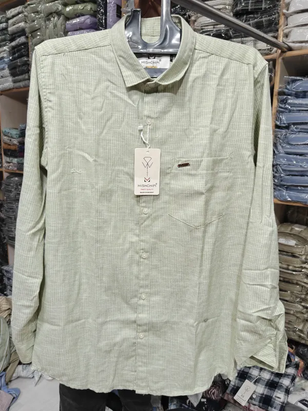 Green_Textured_Regular_Fit_Shirt_for_Men