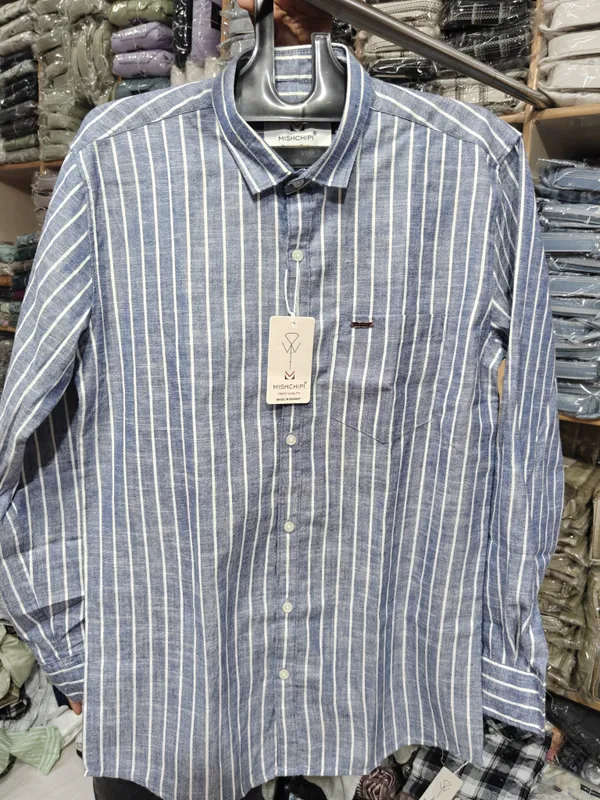 Blue_Striped_Long_Sleeve_Shirt_for_Men