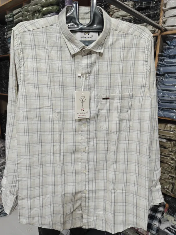 Light_Grey_Checked_Casual_Shirt_for_Men