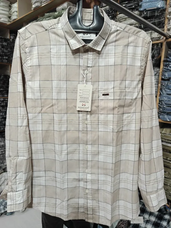 White_Checked_Full_Sleeve_Shirt_for_Men