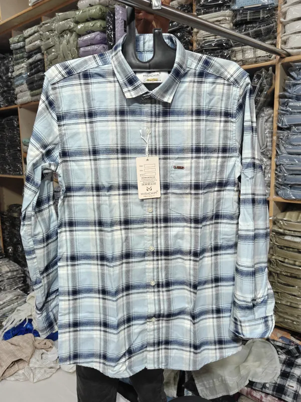 Blue_Casual_Fit_Checkered_Shirt_for_Men
