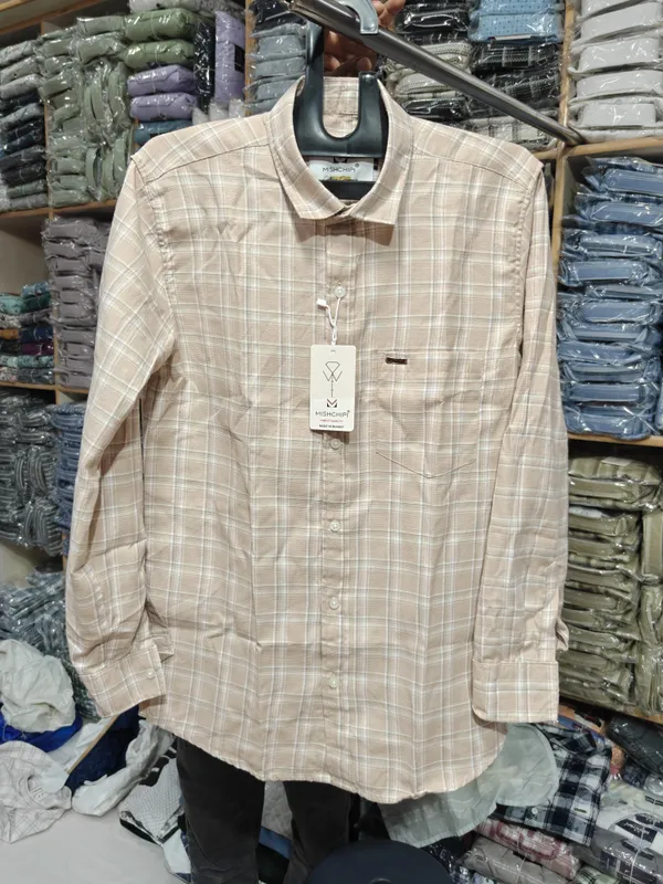 Beige_Checked_Casual_Shirt_for_Men
