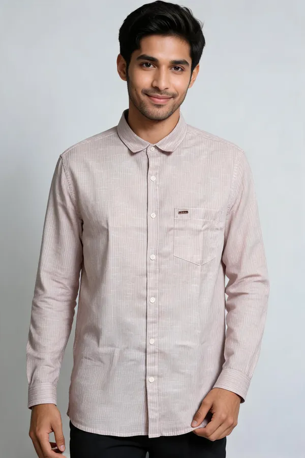 Light_Grey_Striped_Casual_Shirt_For_Men