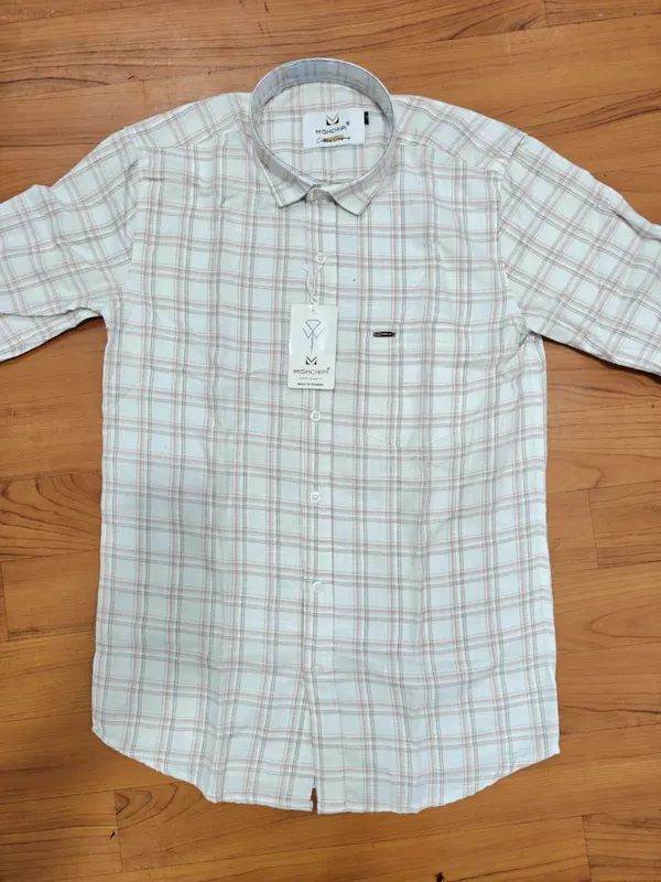 White_Checkered_Long_Sleeve_Shirt_for_Men