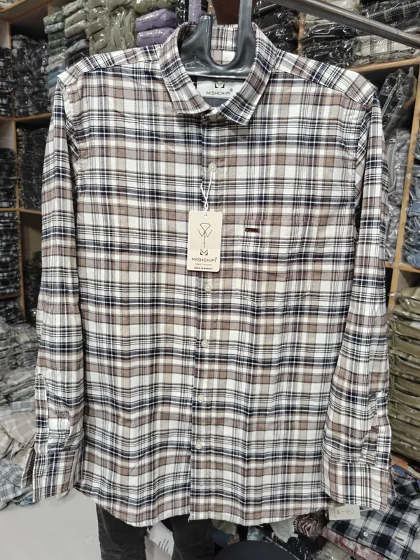 Brown_Checkered_Casual_Shirt_for_Men