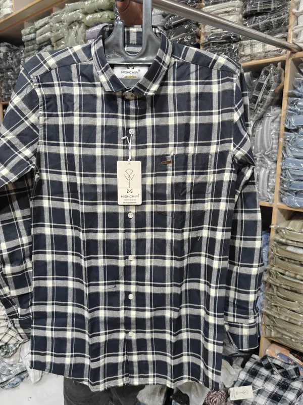 Navy_Checked_Casual_Shirt_for_Men