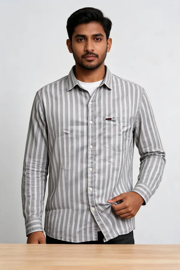 Grey_Striped_Casual_Shirt_For_Men