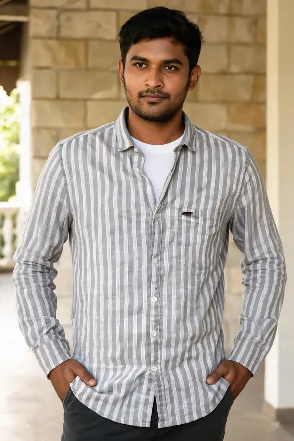 Grey_Striped_Casual_Shirt_For_Men