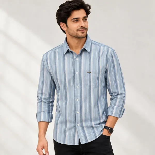 Blue_Striped_Full_Sleeve_Shirt_For_Men