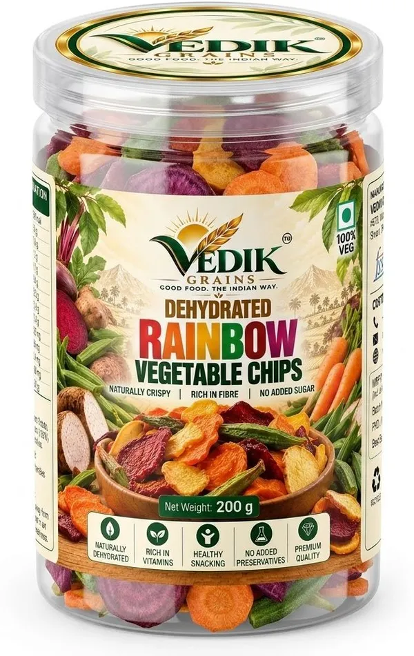 Vedik_Grains_Dehydrated_Rainbow_Vegetable_Chips,_Mixed_Veggie_Chips_Snack_Chips_(200_g)