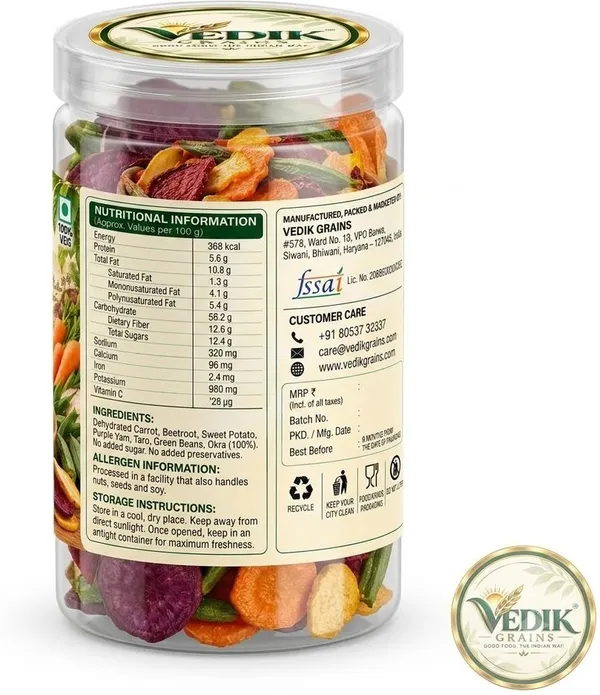 Vedik_Grains_Dehydrated_Rainbow_Vegetable_Chips,_Mixed_Veggie_Chips_Snack_Chips_(200_g)