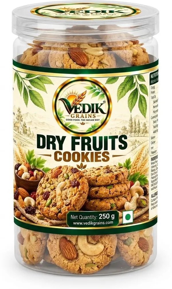 Vedik_Grains_Dry_Fruits_Cookies_250_g_-_Dry_Fruit_Biscuits,_Crunchy_Chai_Time_Snack_Pack_Cookies_(250_g)