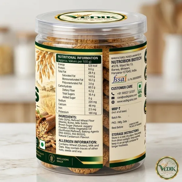 Vedik_Grains_Oats_Cookies_250_g_-_Oats_Biscuits,_Crunchy_Breakfast_&_Tea_Time_Snack_Pack_Cookies_(250_g)