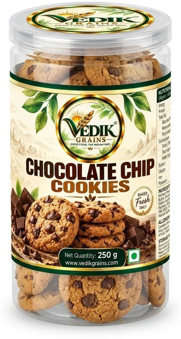Vedik_Grains_Chocolate_Chip_Cookies_250_g_-_Choco_Chip_Biscuits,_Sweet_Tea_Time_Snack_Pack_Cookies_(250_g)