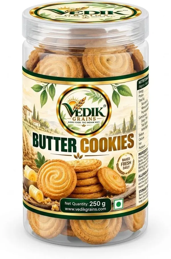 Vedik_Grains_Butter_Cookies_250_g_-_Classic_Buttery_Biscuits,_Sweet_Tea_Time_Snack_Delight_Cookies_(250_g)