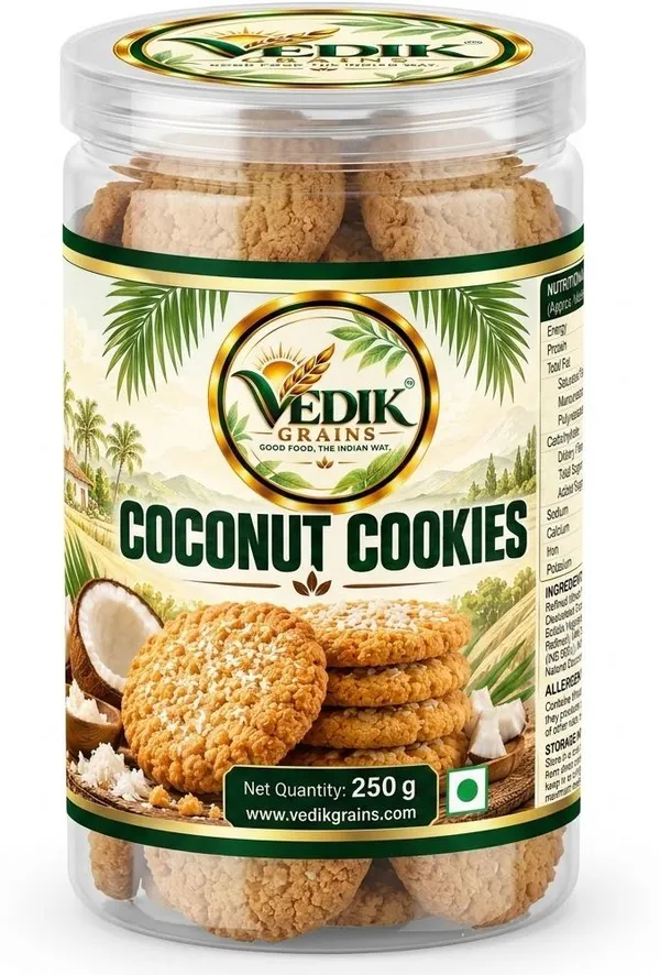 Vedik_Grains_Coconut_Cookies_250_g_-_Coconut_Biscuits,_Sweet_Crunchy_Tea_Time_Snack_Pack_Cookies_(250_g)