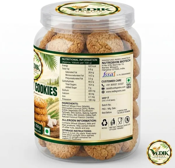 Vedik_Grains_Coconut_Cookies_250_g_-_Coconut_Biscuits,_Sweet_Crunchy_Tea_Time_Snack_Pack_Cookies_(250_g)