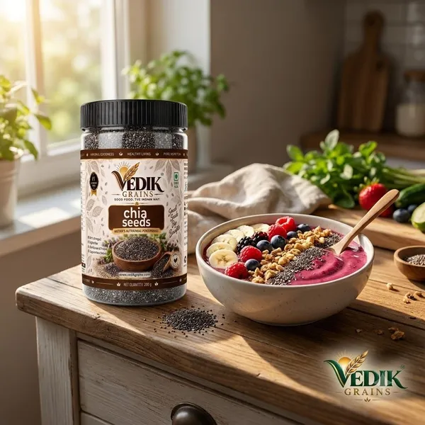 Vedik_Grains_Chia_Seeds_200_g_-_Edible_Seeds_for_Smoothies,_Pudding_&_Breakfast_Bowl_Mix_Chia_Seeds_(200_g)
