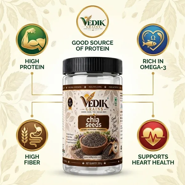 Vedik_Grains_Chia_Seeds_200_g_-_Edible_Seeds_for_Smoothies,_Pudding_&_Breakfast_Bowl_Mix_Chia_Seeds_(200_g)