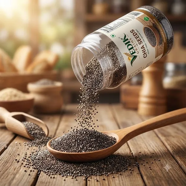 Vedik_Grains_Chia_Seeds_200_g_-_Edible_Seeds_for_Smoothies,_Pudding_&_Breakfast_Bowl_Mix_Chia_Seeds_(200_g)