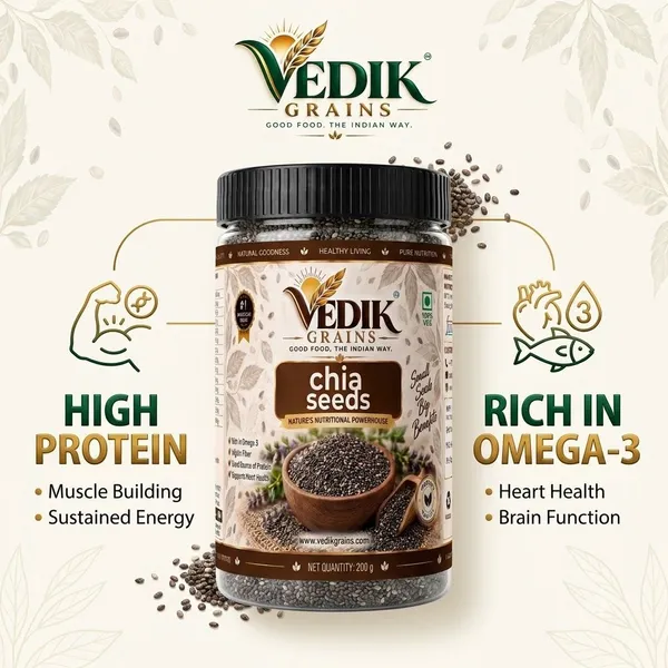 Vedik_Grains_Chia_Seeds_200_g_-_Edible_Seeds_for_Smoothies,_Pudding_&_Breakfast_Bowl_Mix_Chia_Seeds_(200_g)