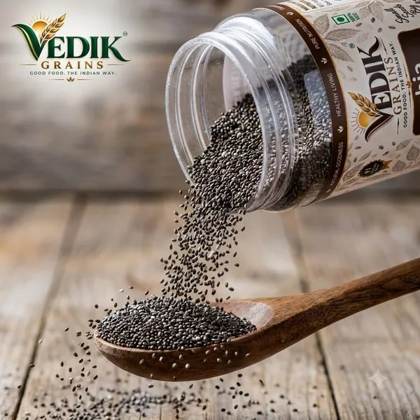 Vedik_Grains_Chia_Seeds_200_g_-_Edible_Seeds_for_Smoothies,_Pudding_&_Breakfast_Bowl_Mix_Chia_Seeds_(200_g)