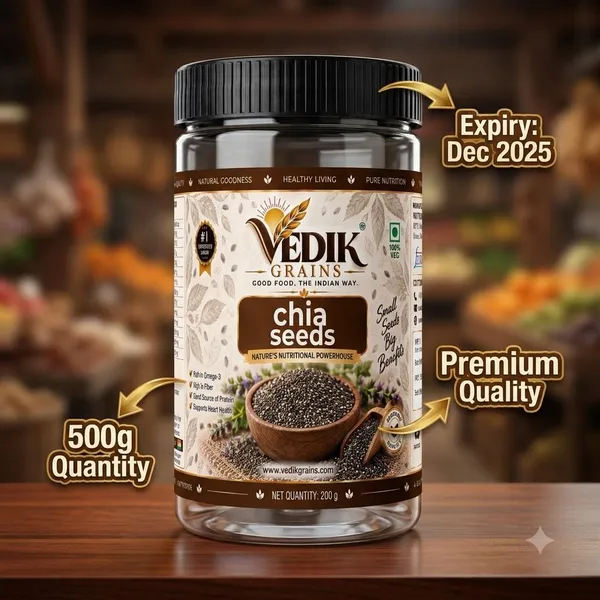 Vedik_Grains_Chia_Seeds_200_g_-_Edible_Seeds_for_Smoothies,_Pudding_&_Breakfast_Bowl_Mix_Chia_Seeds_(200_g)