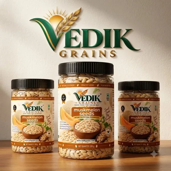 Vedik_Grains_Muskmelon_Seeds_200_g_-_Edible_Seed_Kernels_for_Snacks,_Desserts_&_Breakfast_Muskmelon_Seeds_(200_g)