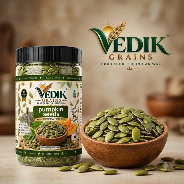 Vedik_Grains_Pumpkin_Seeds_200_g_-_Edible_Seed_Kernels_for_Snacking,_Salads_&_Baking_Mix_Pumpkin_Seeds_(200_g)