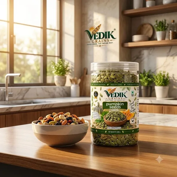 Vedik_Grains_Pumpkin_Seeds_200_g_-_Edible_Seed_Kernels_for_Snacking,_Salads_&_Baking_Mix_Pumpkin_Seeds_(200_g)