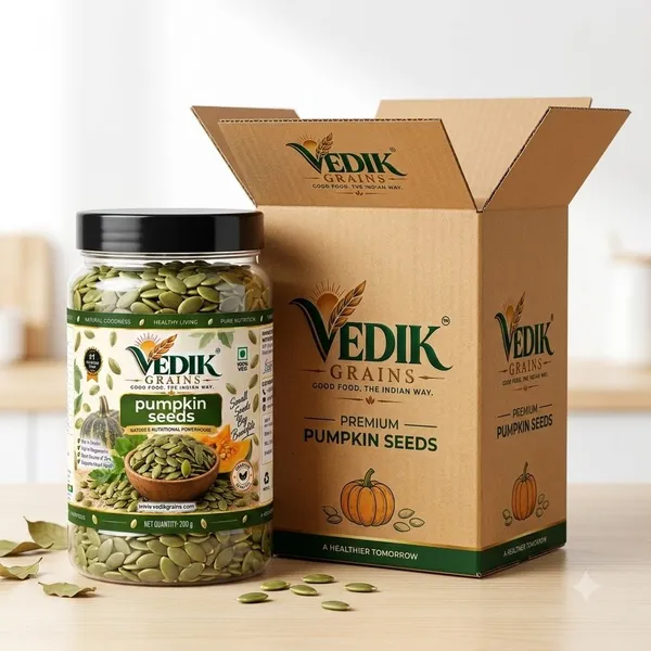 Vedik_Grains_Pumpkin_Seeds_200_g_-_Edible_Seed_Kernels_for_Snacking,_Salads_&_Baking_Mix_Pumpkin_Seeds_(200_g)