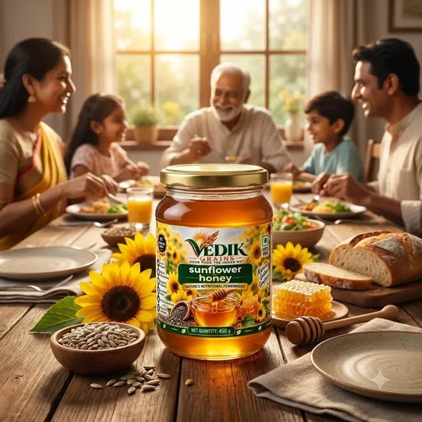 Vedik_Grains_Sunflower_Honey_|_Pure_&_Natural_Honey_|_Filtered_Honey_(450_g)
