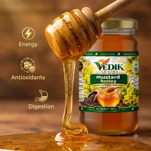 Vedik_Grains_Mustard_Honey_|_Pure_&_Natural_Honey_|_Filtered_Honey_(450_g)