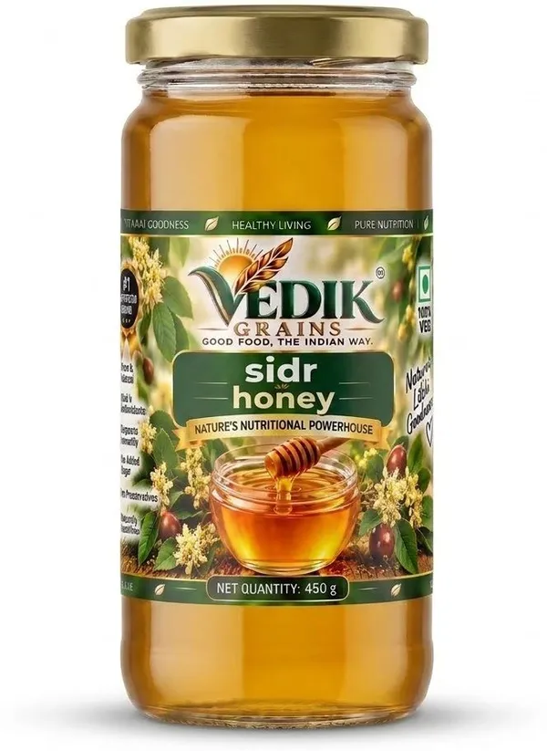 Vedik_Grains_Sidr_Honey_|_Pure_&_Natural_Honey_|_Filtered_Honey_(450_g)