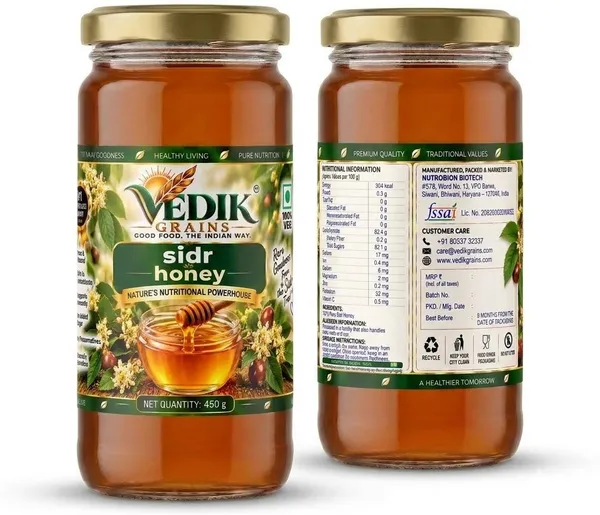 Vedik_Grains_Sidr_Honey_|_Pure_&_Natural_Honey_|_Filtered_Honey_(450_g)