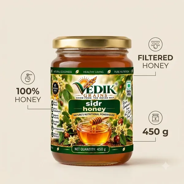 Vedik_Grains_Sidr_Honey_|_Pure_&_Natural_Honey_|_Filtered_Honey_(450_g)