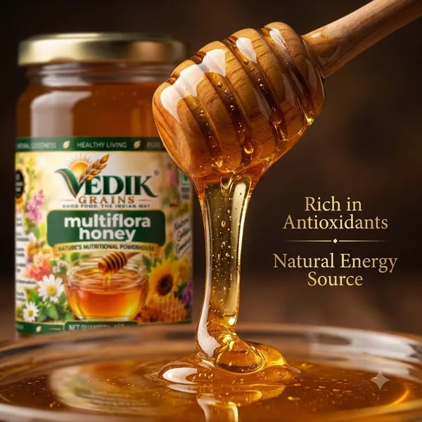 Vedik_Grains_Multiflora_Honey_|_Pure_&_Natural_Honey_|_Filtered_Honey_(450_g)