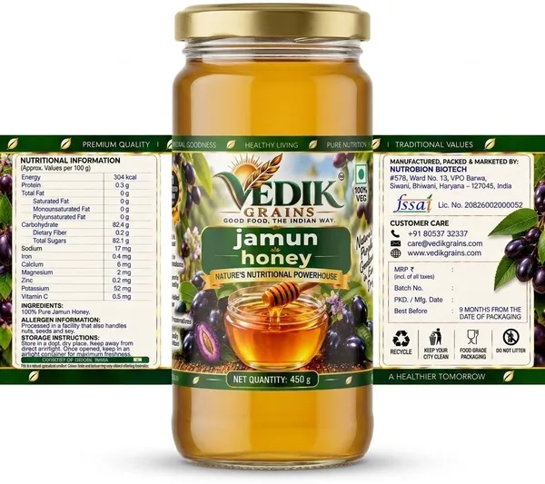 Vedik_Grains_Jamun_Honey_|_Pure_&_Natural_Honey_|_Filtered_Honey_(450_g)