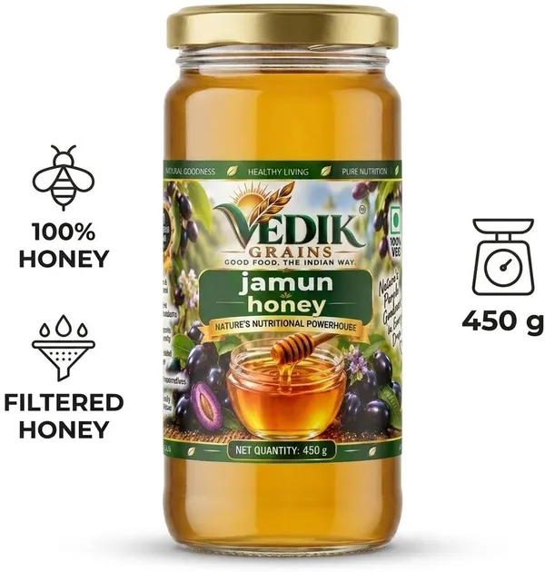 Vedik_Grains_Jamun_Honey_|_Pure_&_Natural_Honey_|_Filtered_Honey_(450_g)