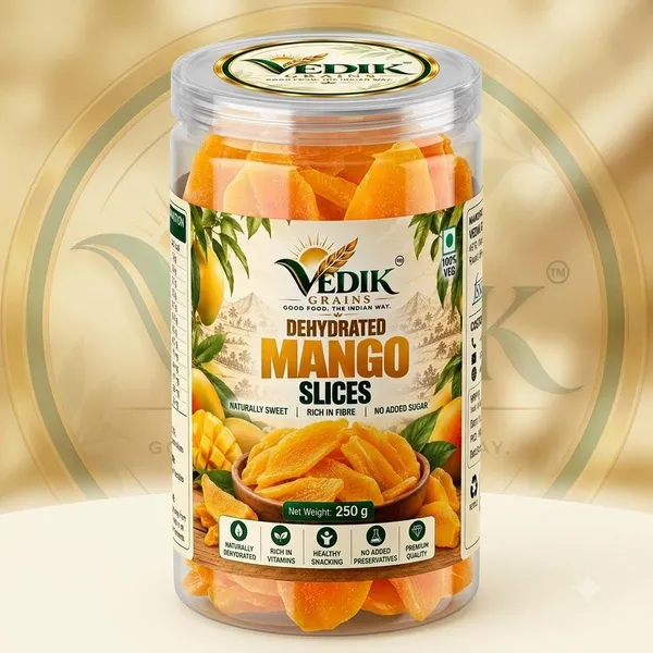 Vedik_Grains_Freeze_Dried_Mango_Slices_-_Dried_Fruit_Chips,_Teatime_Snack,_Tropical_Fruit_Mango_(1_x_250_g)