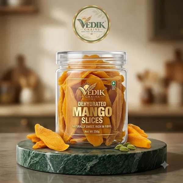 Vedik_Grains_Freeze_Dried_Mango_Slices_-_Dried_Fruit_Chips,_Teatime_Snack,_Tropical_Fruit_Mango_(1_x_250_g)