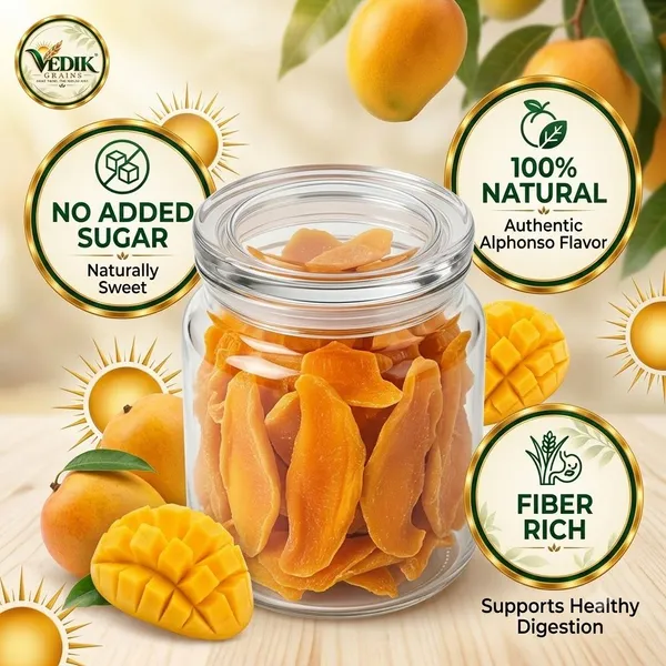 Vedik_Grains_Freeze_Dried_Mango_Slices_-_Dried_Fruit_Chips,_Teatime_Snack,_Tropical_Fruit_Mango_(1_x_250_g)