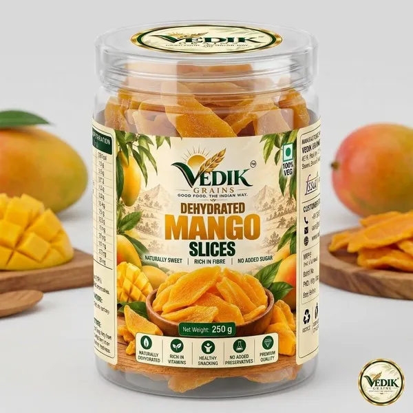 Vedik_Grains_Freeze_Dried_Mango_Slices_-_Dried_Fruit_Chips,_Teatime_Snack,_Tropical_Fruit_Mango_(1_x_250_g)