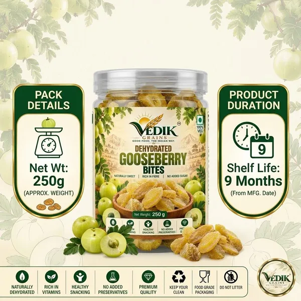 Vedik_Grains_Dried_Gooseberry_Bites_-_Freeze_Dried_Fruits,_Tangy_Fruit_Snack,_Fruit_Mix_Gooseberry_(1_x_250_g)