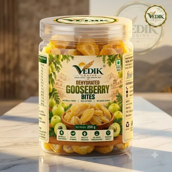 Vedik_Grains_Dried_Gooseberry_Bites_-_Freeze_Dried_Fruits,_Tangy_Fruit_Snack,_Fruit_Mix_Gooseberry_(1_x_250_g)